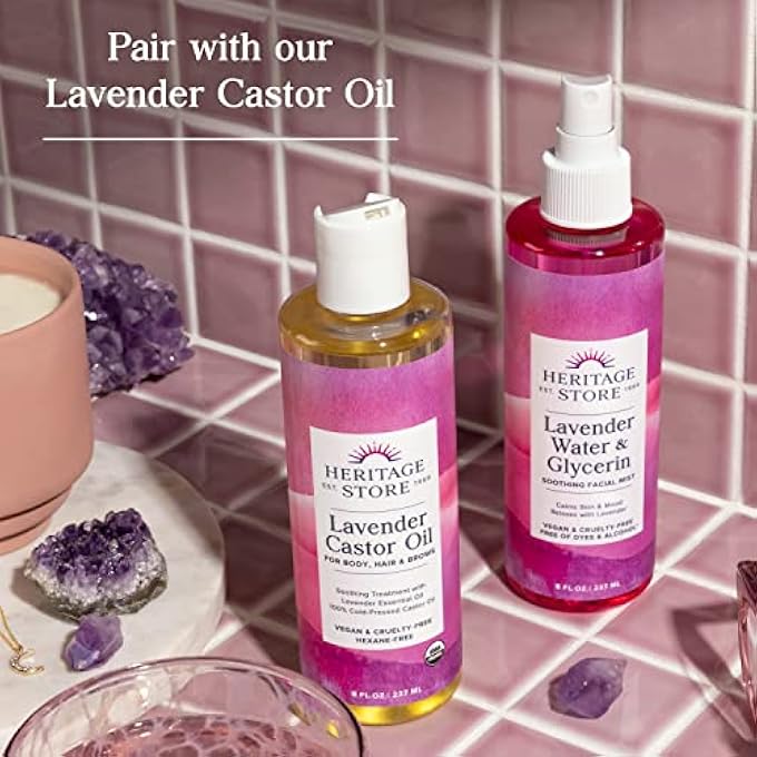 Heritage STORE PRODUCTS LAVENDER WATER AND GLYCERIN MOISTURISER, 8 FL OZ (PACK OF 1) - Image 4